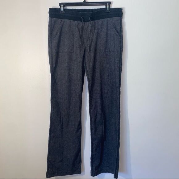 prAna Women’s Medium Breathe Pants Drawstring, Pockets Yoga Hemp/Organic Cotton - Picture 1 of 7